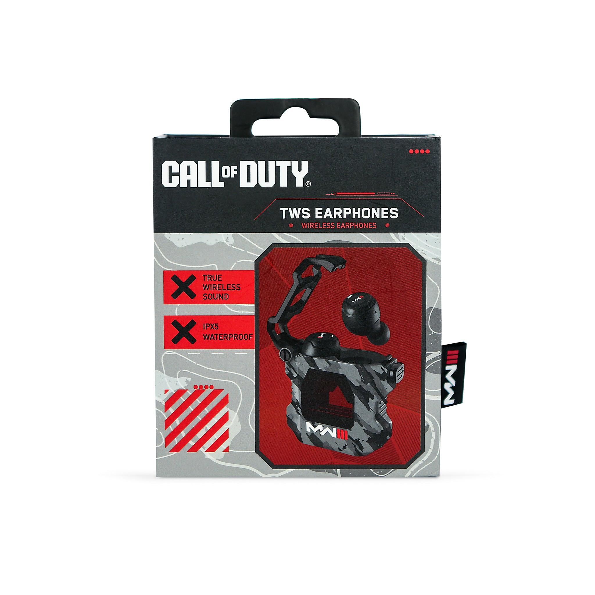 Call of Duty Modern Warfare III TWS Earphones Grey Camo - childrensheadphones.co.uk