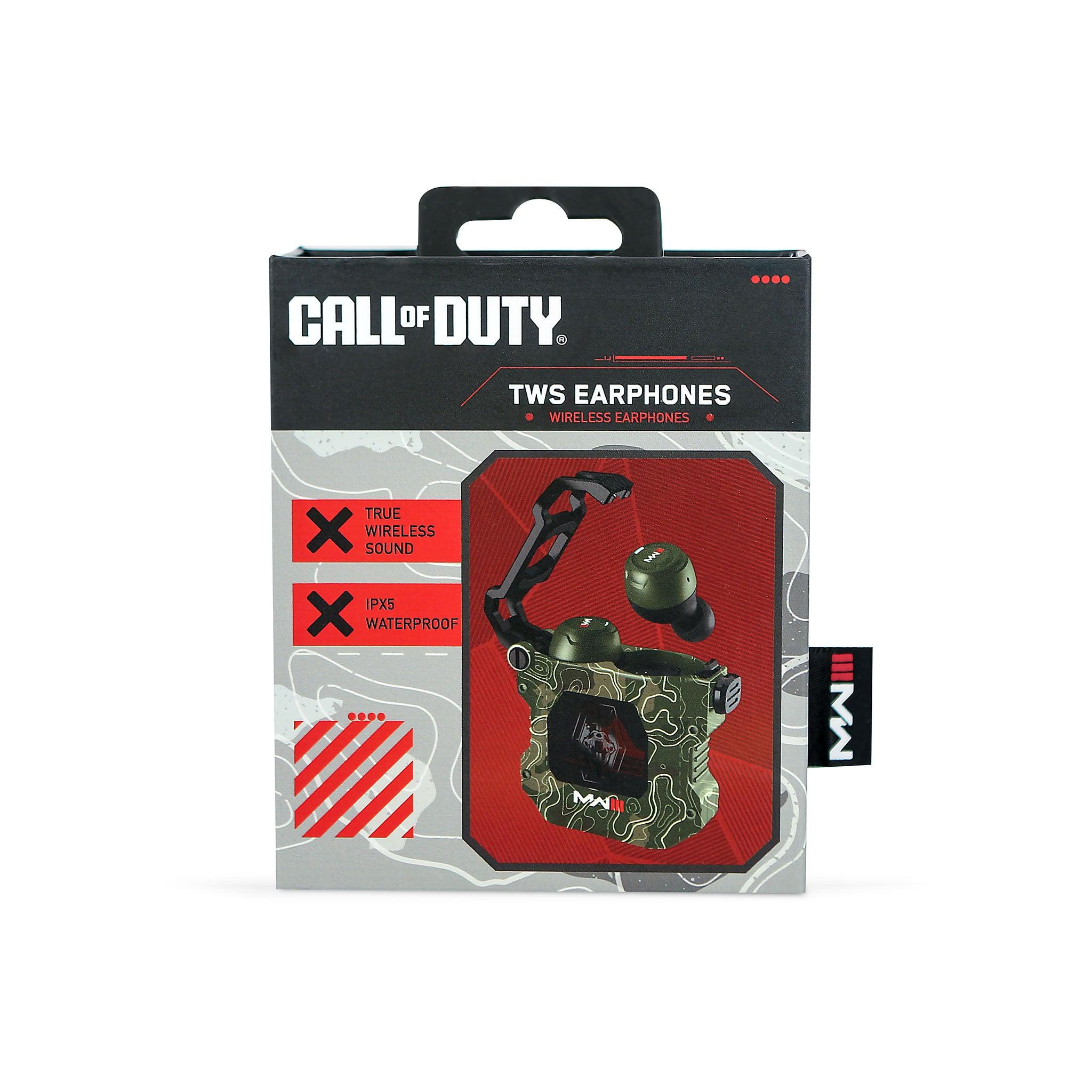 Call of Duty Modern Warfare III TWS Earphones Olive Camo - childrensheadphones.co.uk