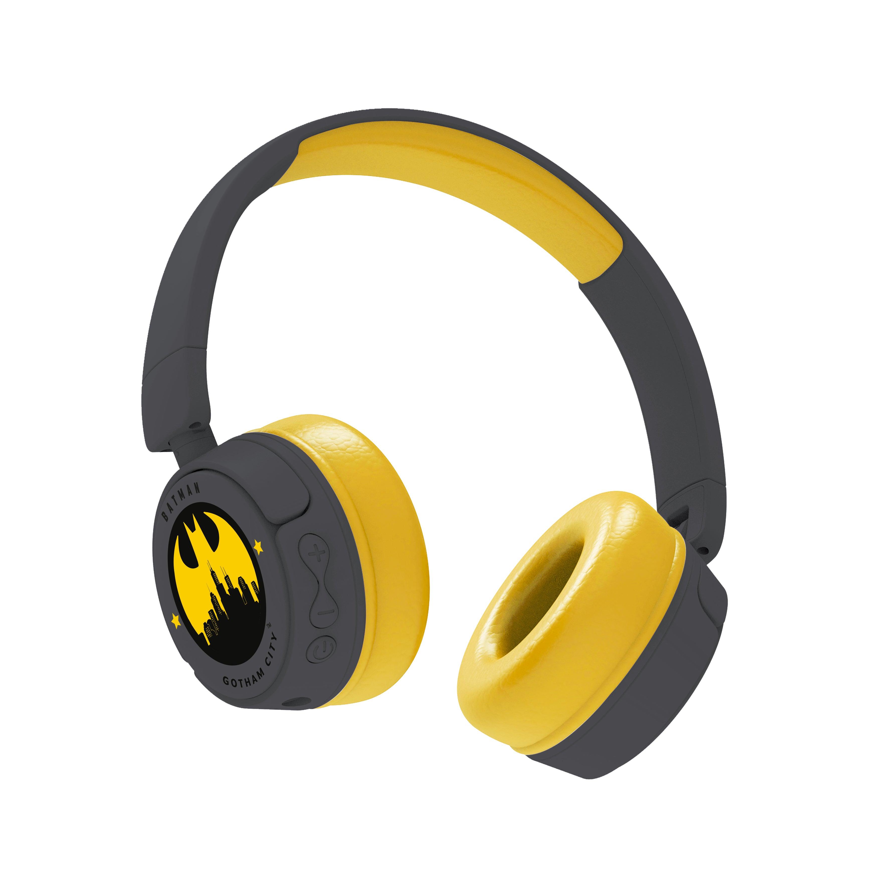 Batman Kids Wireless Headphones - Grey - childrensheadphones.co.uk