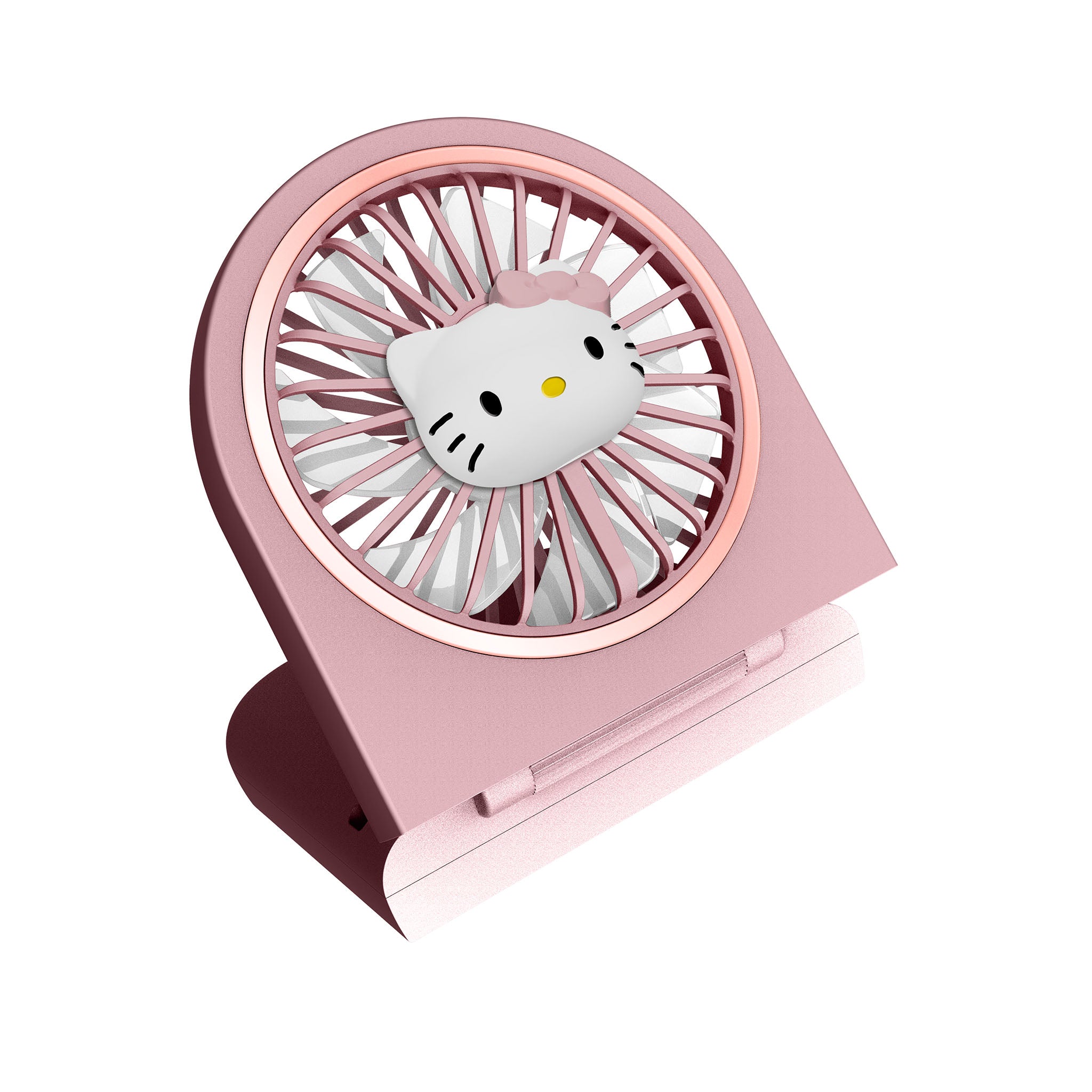 Hello Kitty Rechargeable Folding fan - soft pink/rose gold