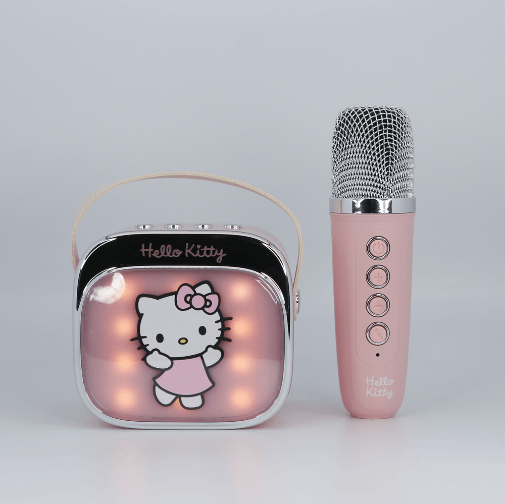 Hello Kitty PopSing LED Light-Up Wireless Karaoke Speaker & Microphone
