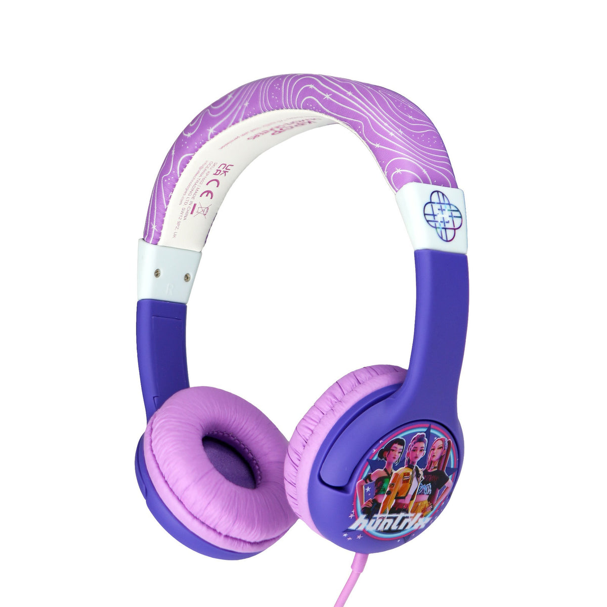 KPop Demon Hunters HUNTR/X Junior Kids Wired Headphones – Purple