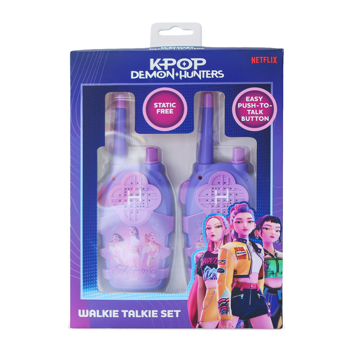 K-Pop Demon Hunters HUNTR/X Purple Walkie Talkie Set