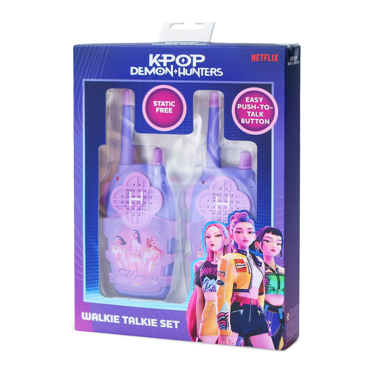 K-Pop Demon Hunters HUNTR/X Purple Walkie Talkie Set