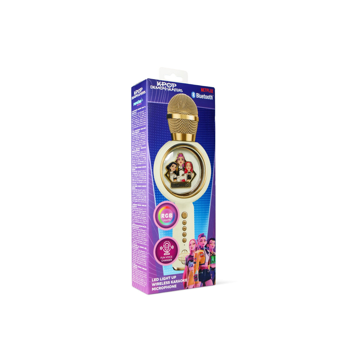 K-Pop Demon Hunters Golden PopSing LED Karaoke Microphone