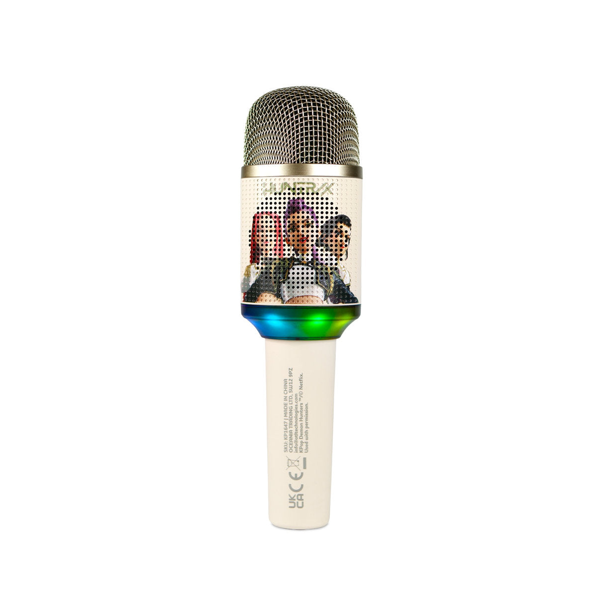 K-Pop Demon Hunters HUNTR/X Golden PopSing KP9 LED Wireless Karaoke Microphone