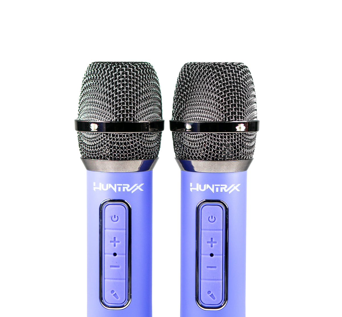 KPop Demon Hunters HUNTR/X PopSing Party Karaoke Set with 2 Wireless Microphones – Purple