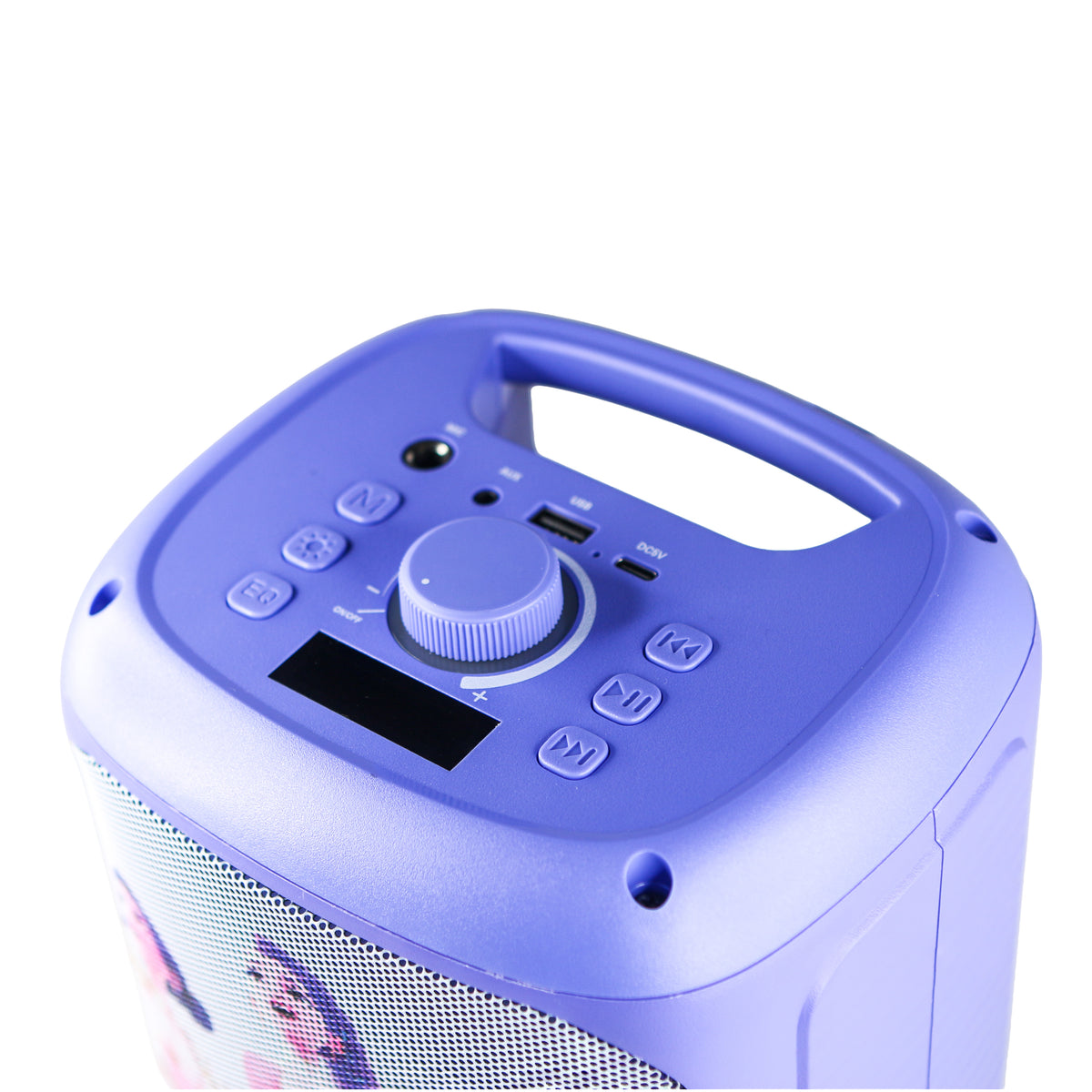 KPop Demon Hunters HUNTR/X PopSing Party Karaoke Set with 2 Wireless Microphones – Purple
