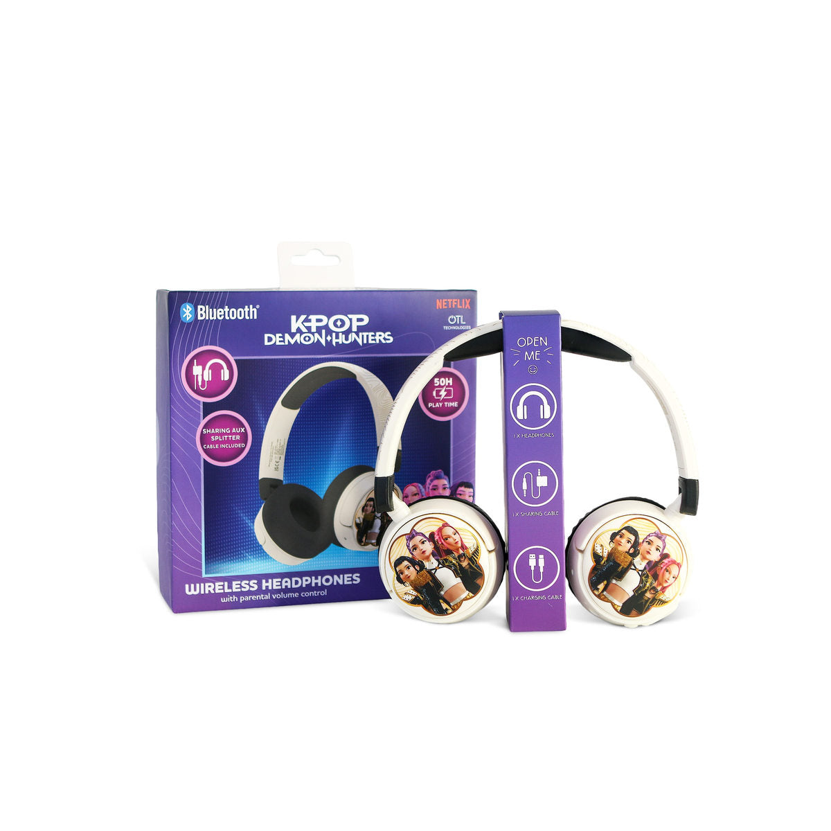 K-Pop Demon Hunters Golden Kids Wireless Headphones