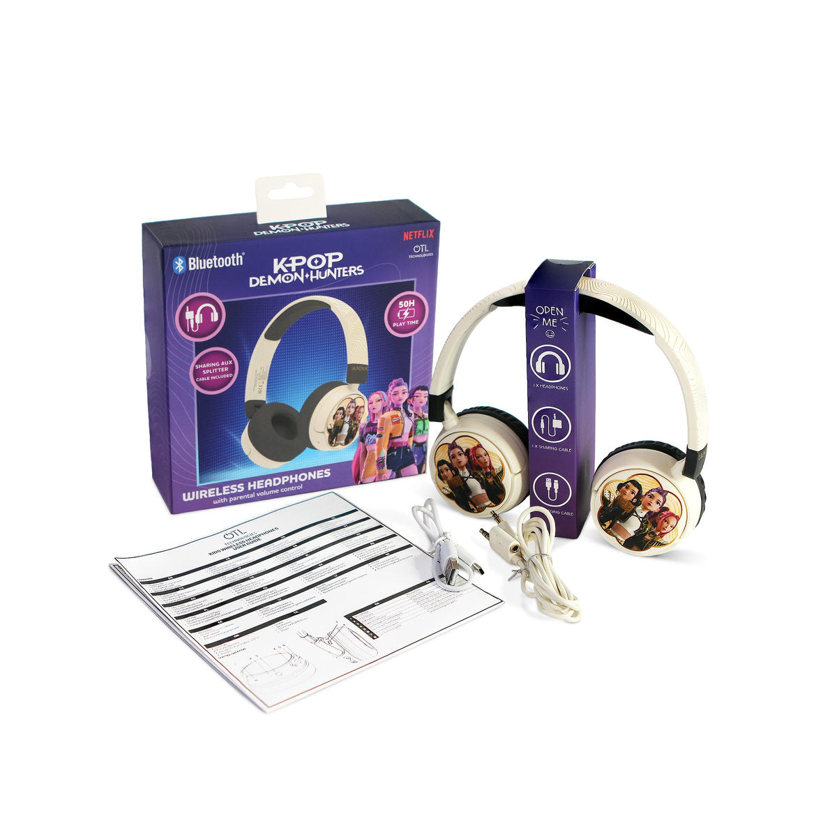 K-Pop Demon Hunters Golden Kids Wireless Headphones