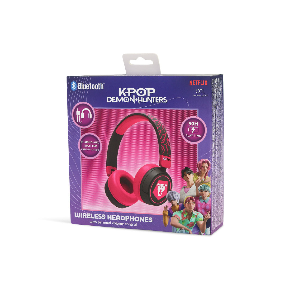 K-Pop Demon Hunters Saja Boys Kids Wireless Headphones