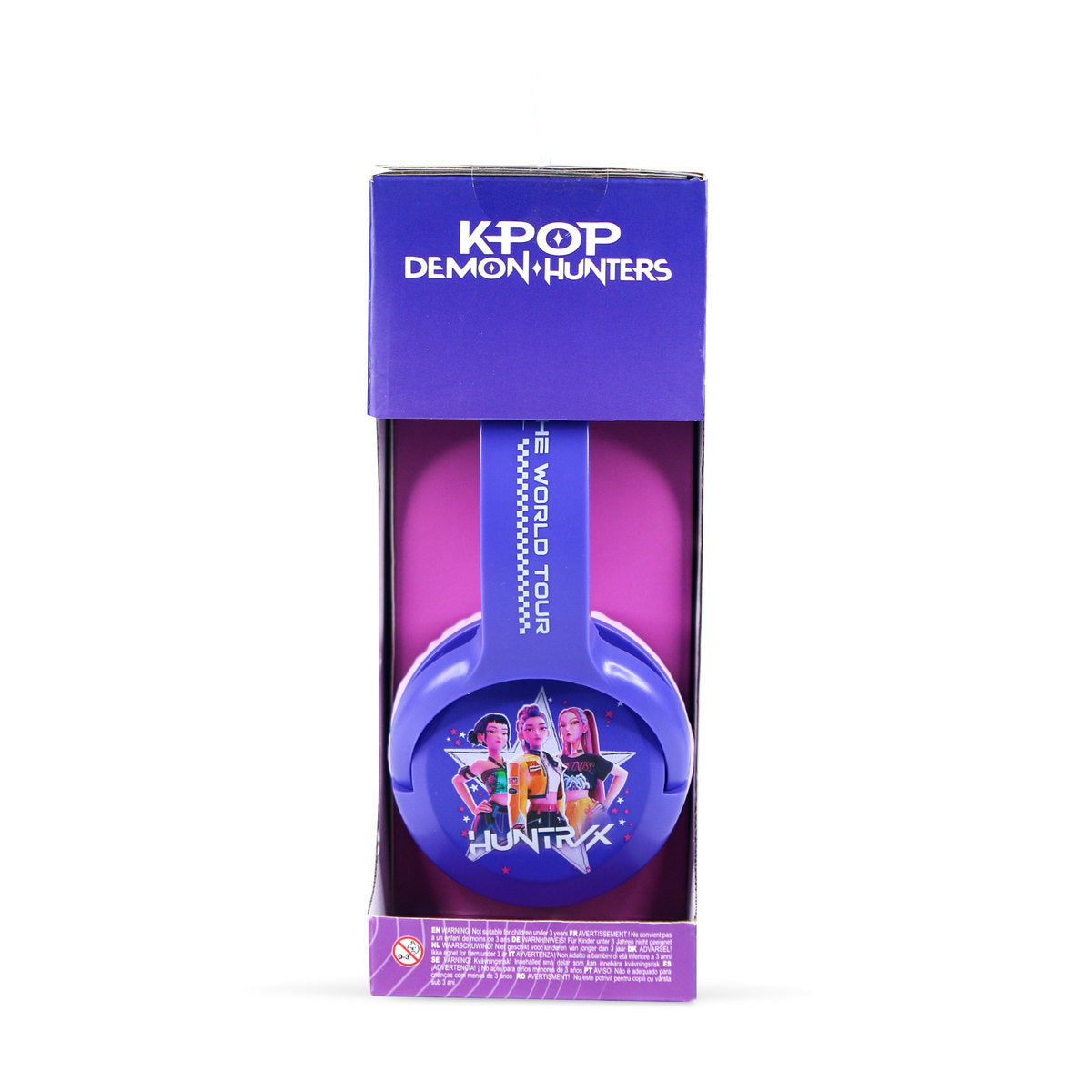 KPop Demon Hunters HUNTR/X Core Kids Wireless Bluetooth Headphones – Purple