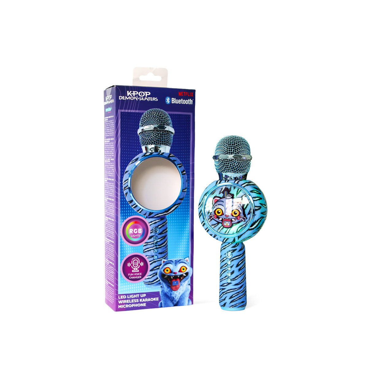 K-Pop Demon Hunters Derpy PopSing LED Light Up Wireless Karaoke Microphone