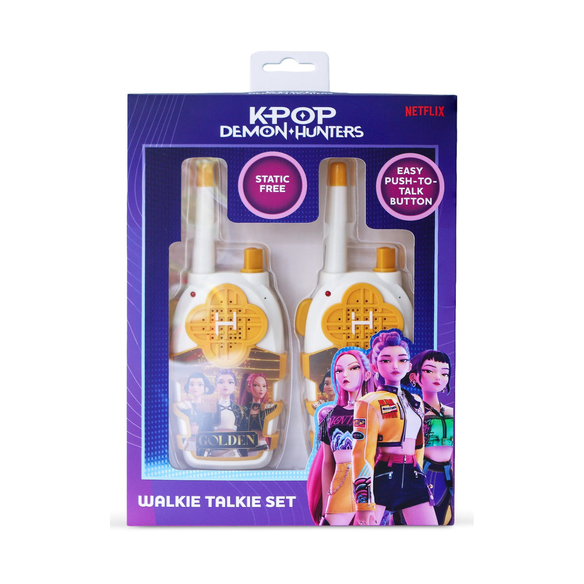 KPop Demon Hunters Golden Cream & Gold Walkie Talkie Set