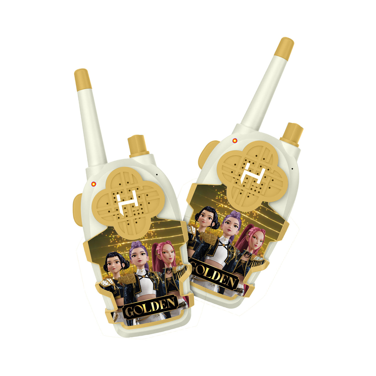 KPop Demon Hunters Golden Cream & Gold Walkie Talkie Set