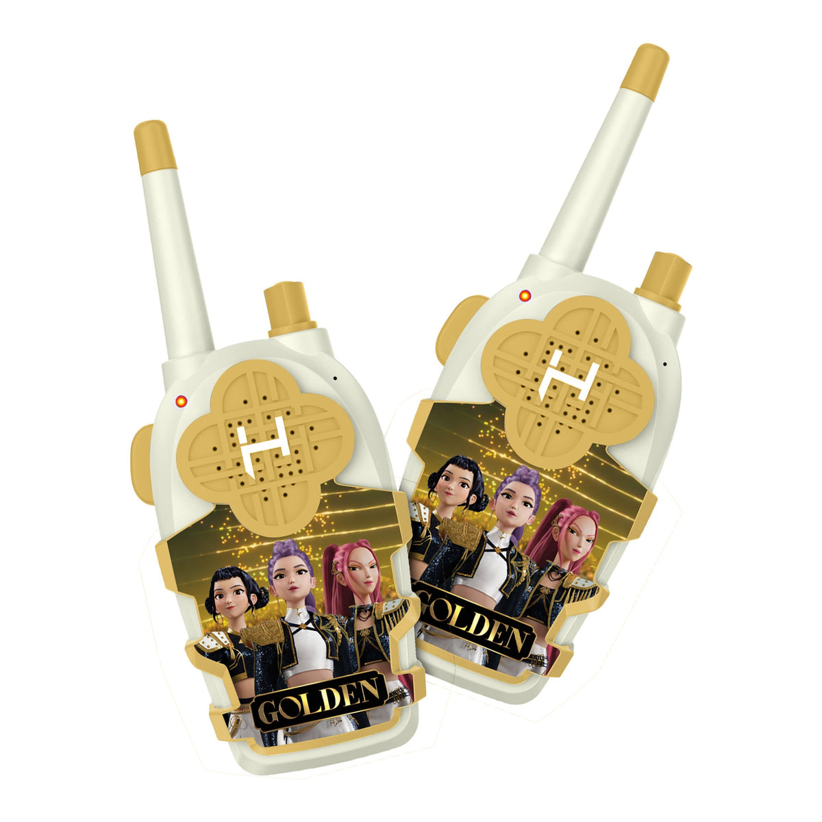 KPop Demon Hunters Golden Cream & Gold Walkie Talkie Set