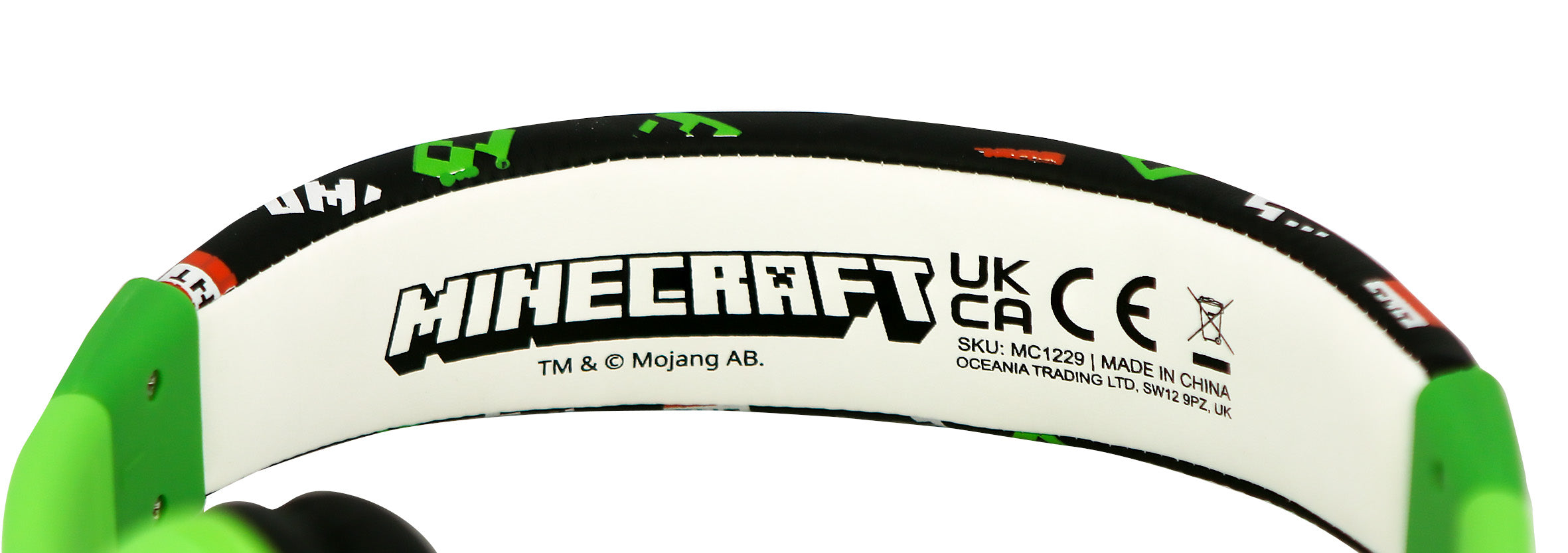 Minecraft Creeper Kids Wired Headphones