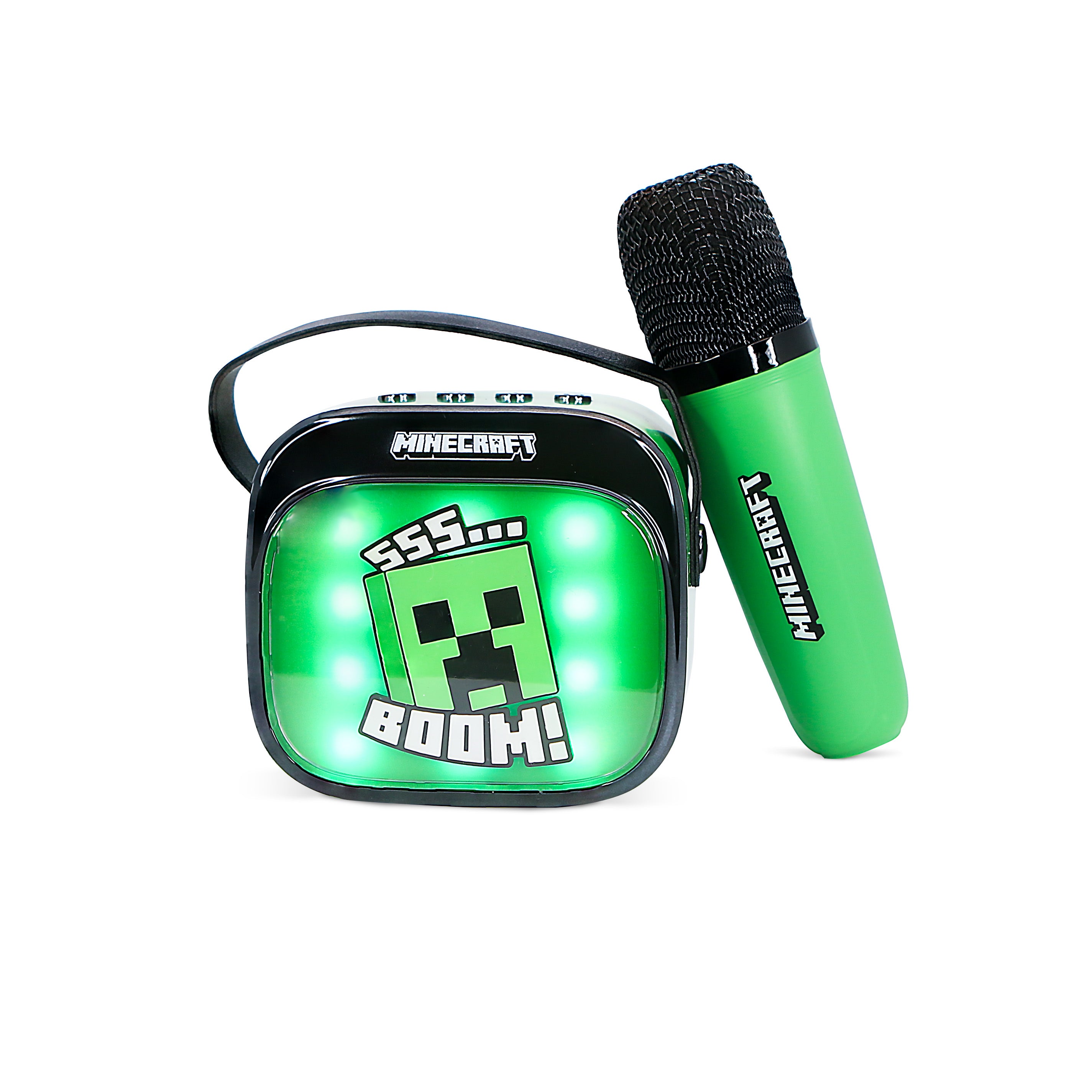 Minecraft PopSing LED Light-Up Wireless Karaoke Speaker & Microphone
