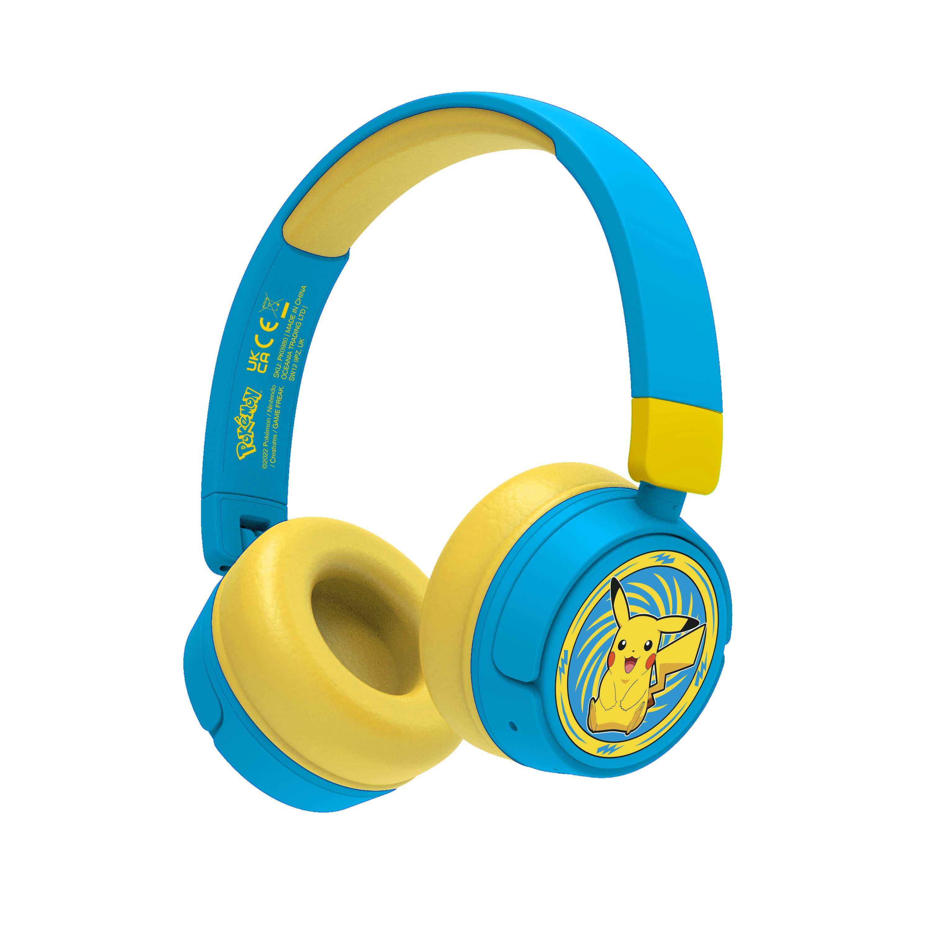 Pokemon Pikachu Wireless Headphones - Blue