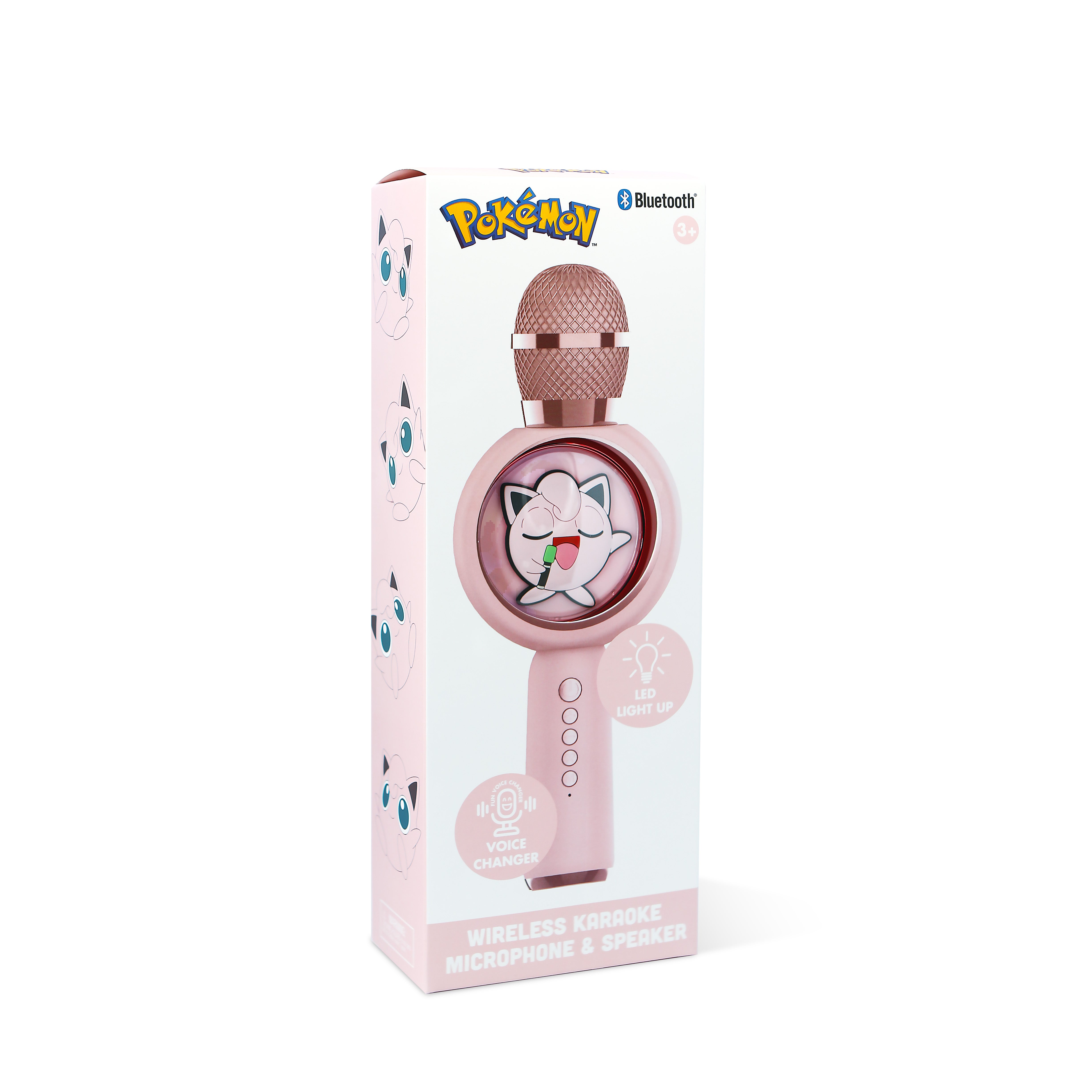 Pokémon Jigglypuff PopSing LED Light Up Wireless Karaoke Microphone