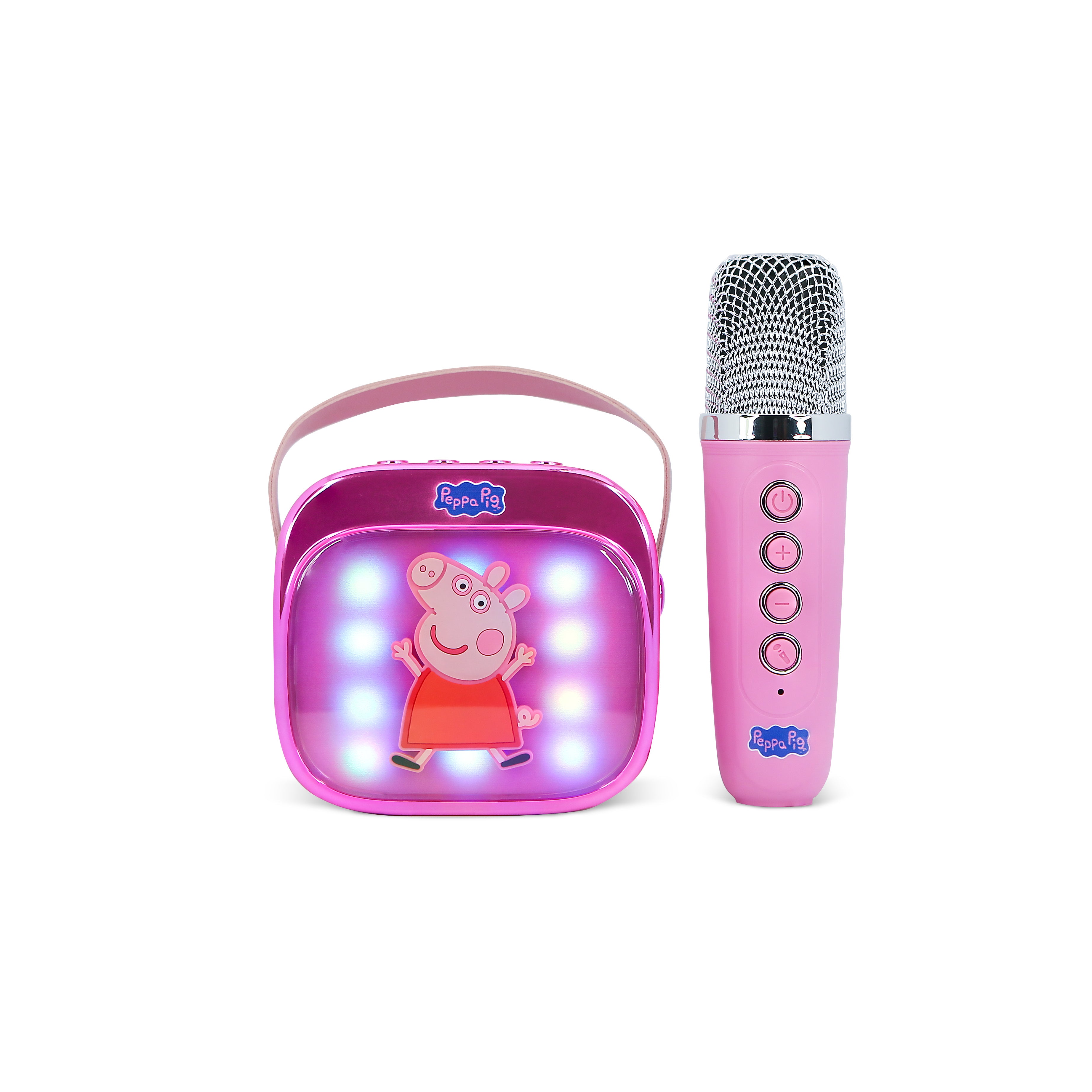 Peppa Pig PopSing LED Light-Up Wireless Karaoke Speaker & Microphone