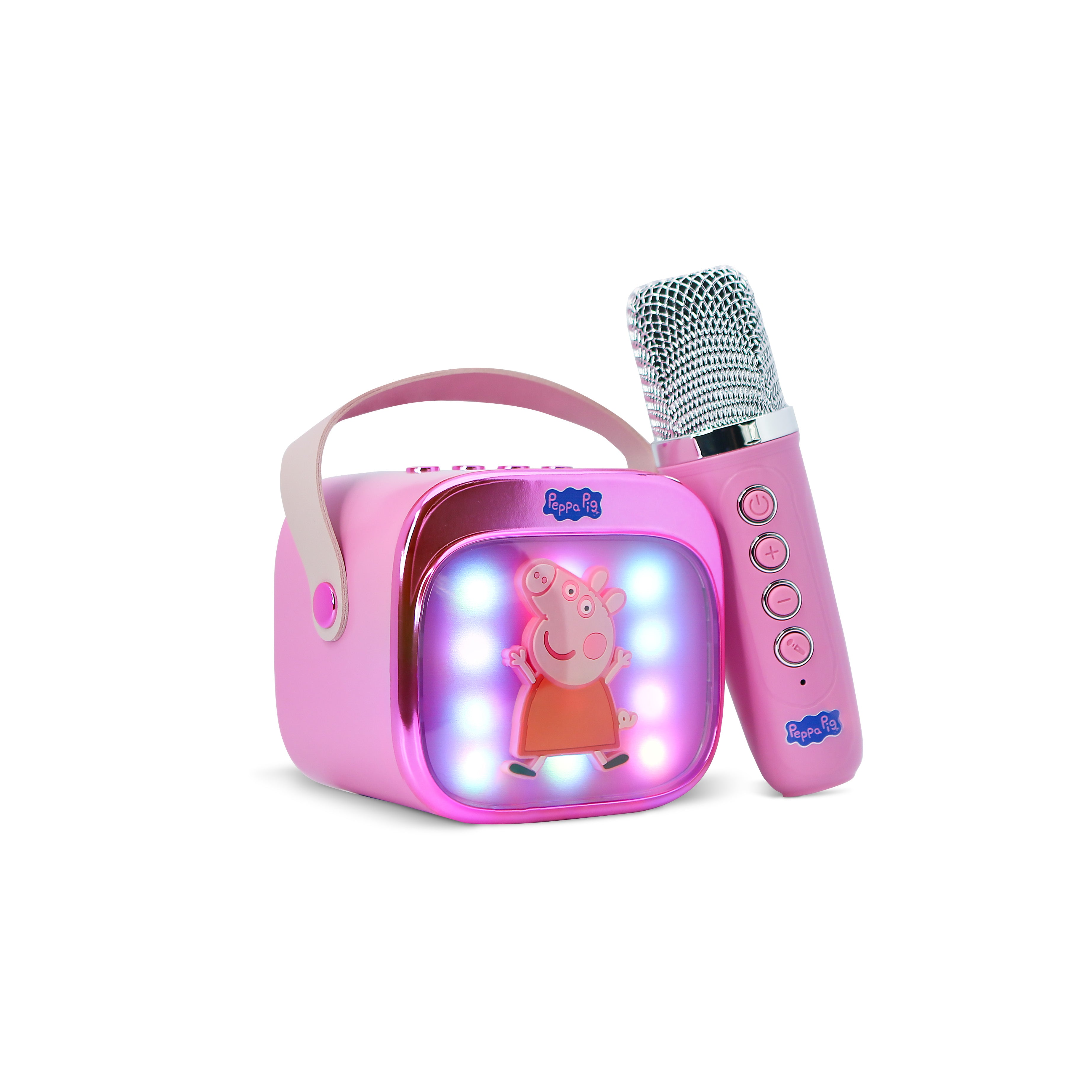 Peppa Pig PopSing LED Light-Up Wireless Karaoke Speaker & Microphone