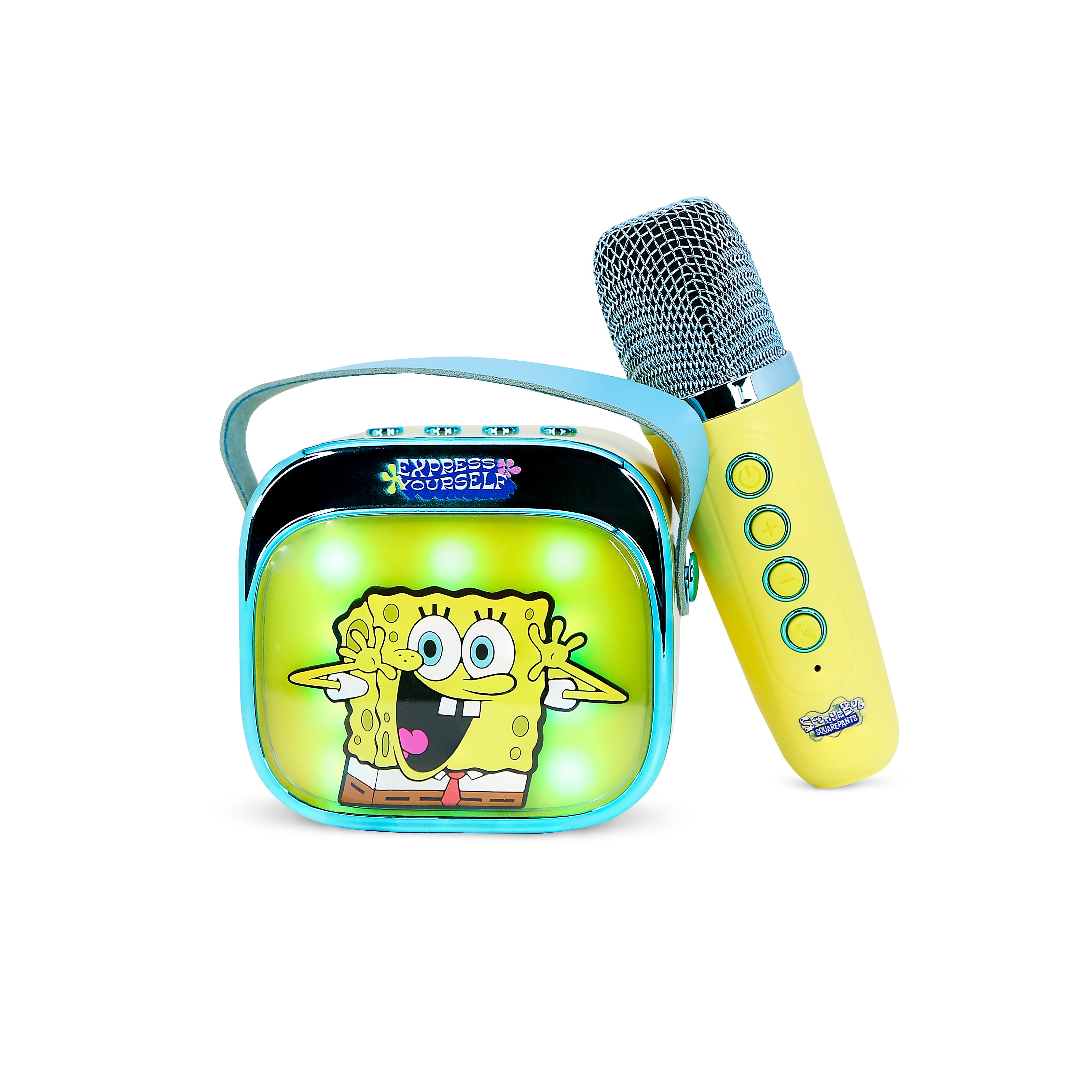 SpongeBob SquarePants PopSing LED Light-Up Wireless Karaoke Speaker & Microphone