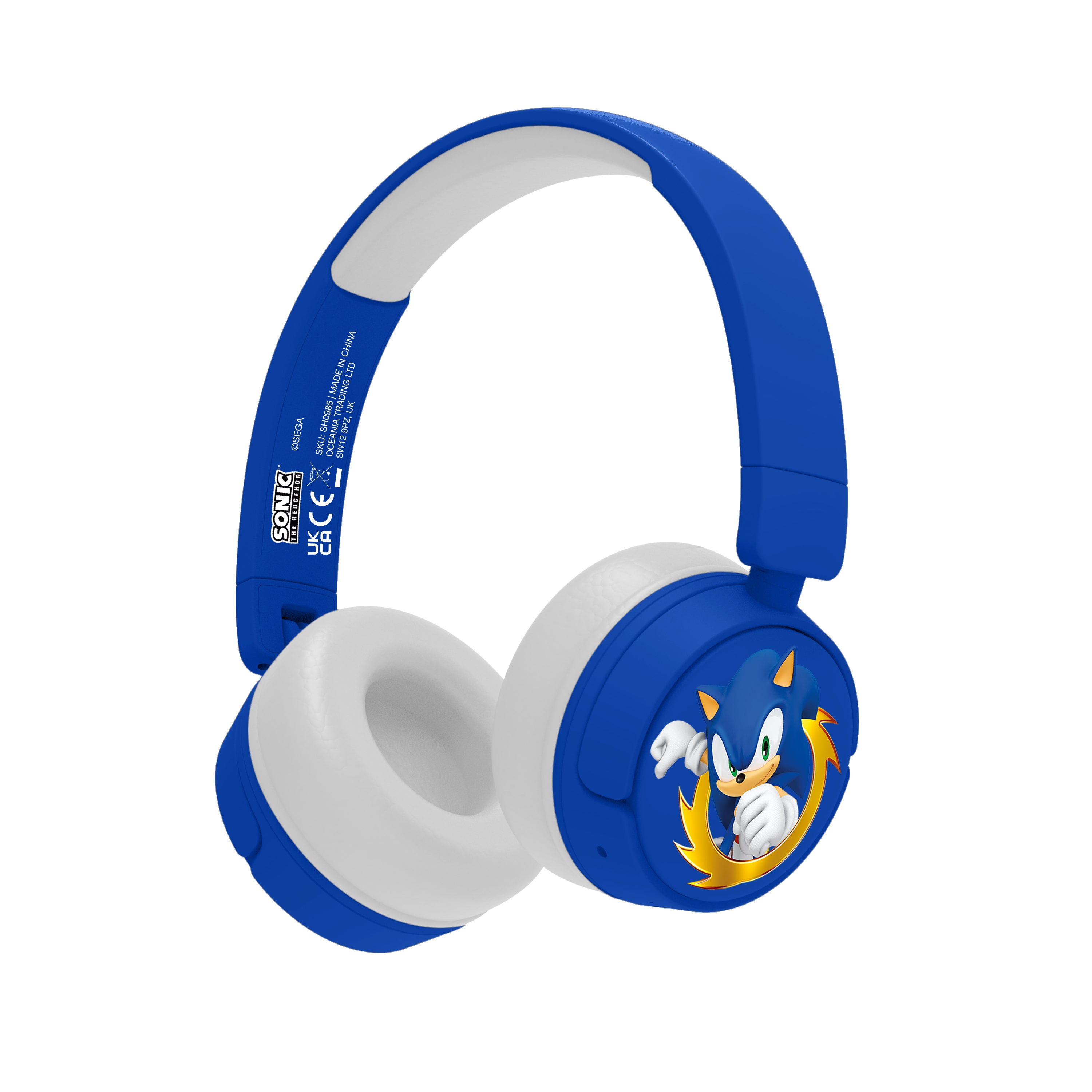 SEGA Sonic the Hedgehog Kids Wireless Headphones BL1078 - Blue