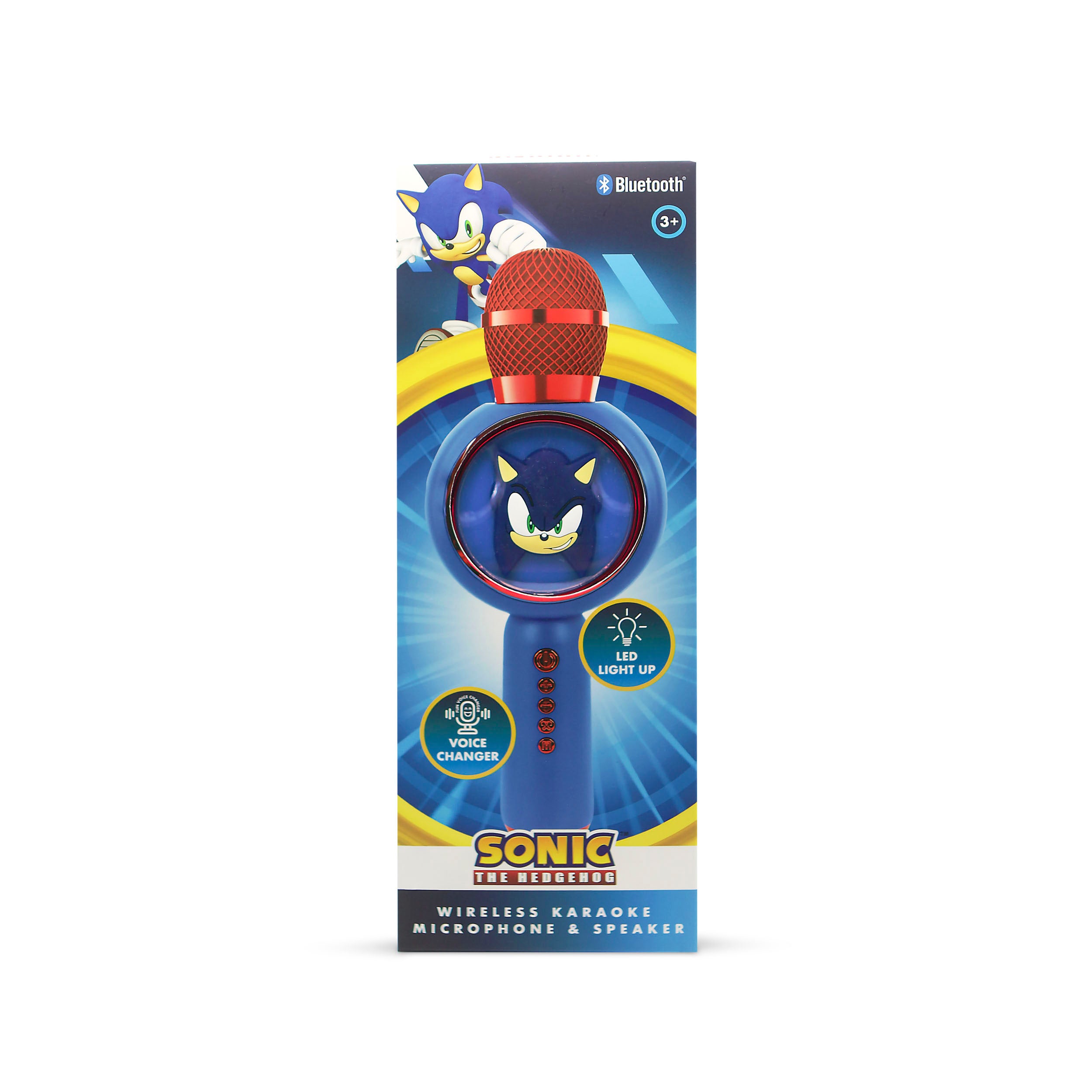 Sonic the Hedgehog PopSing LED Light Up Wireless Karaoke Microphone