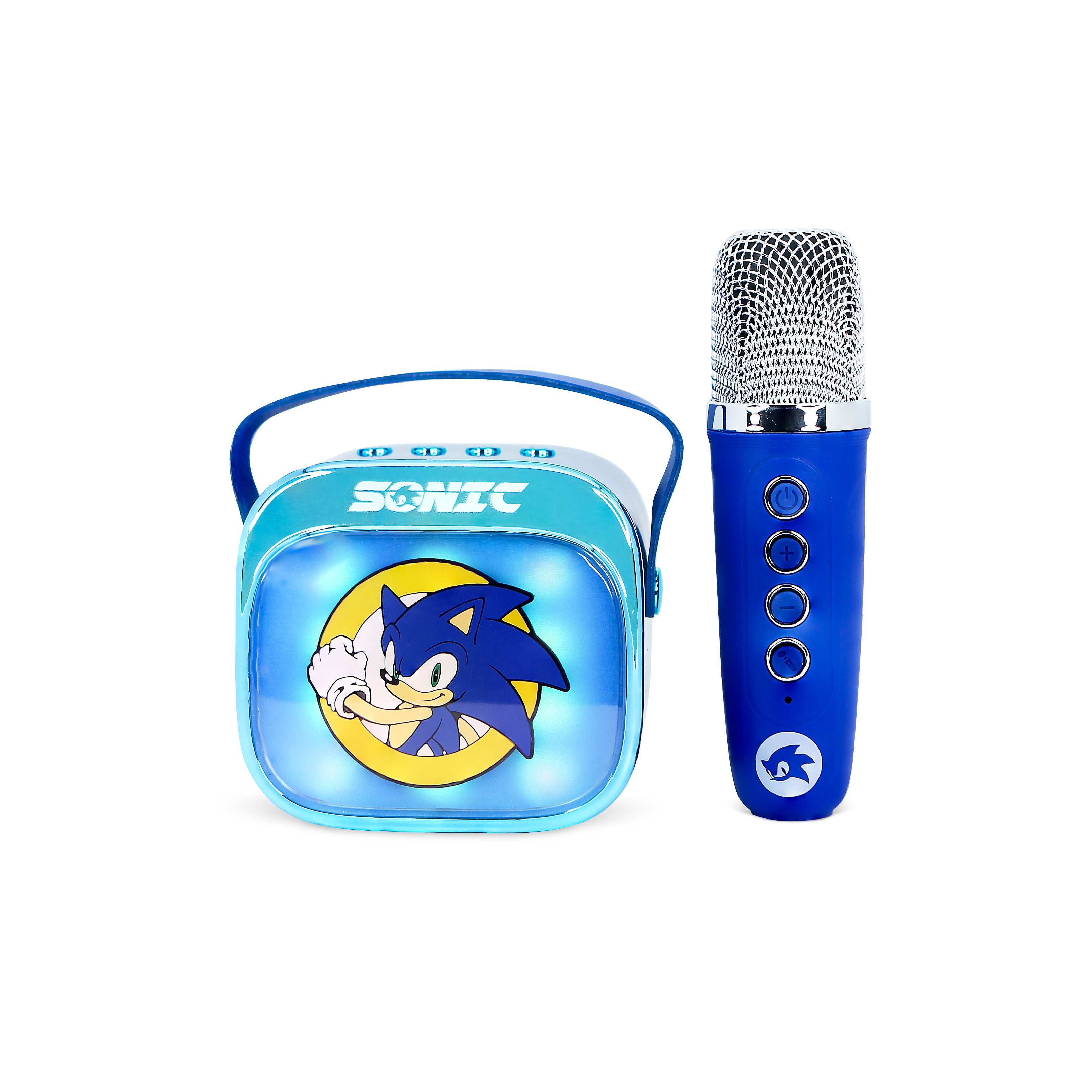 Sonic the Hedgehog PopSing LED Light-Up Wireless Karaoke Speaker & Microphone