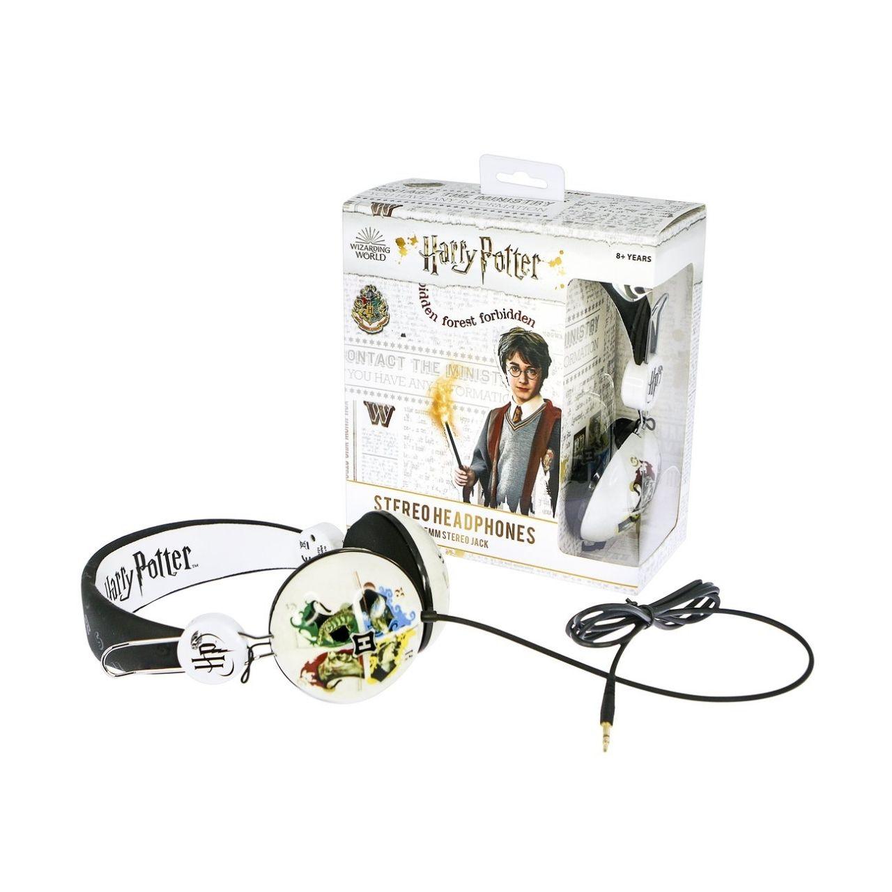 Harry Potter Hogwarts Crest Headphones - childrensheadphones.co.uk