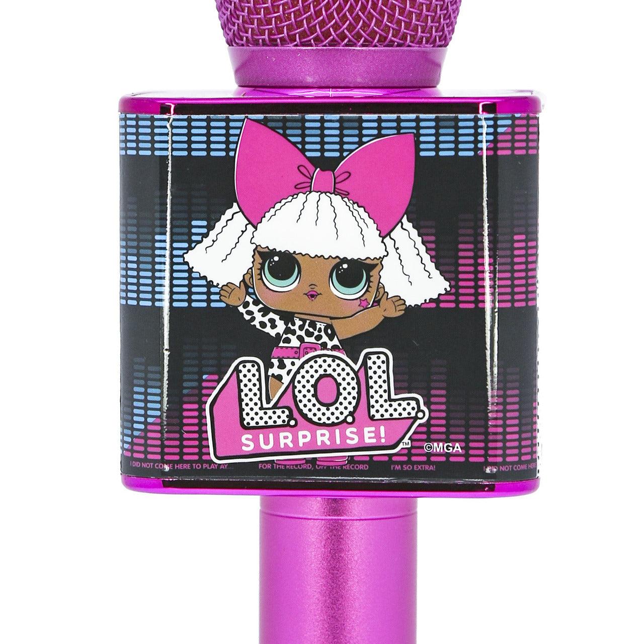 L.O.L. Suprise! My Diva Wireless Karaoke Microphone Pink - childrensheadphones.co.uk