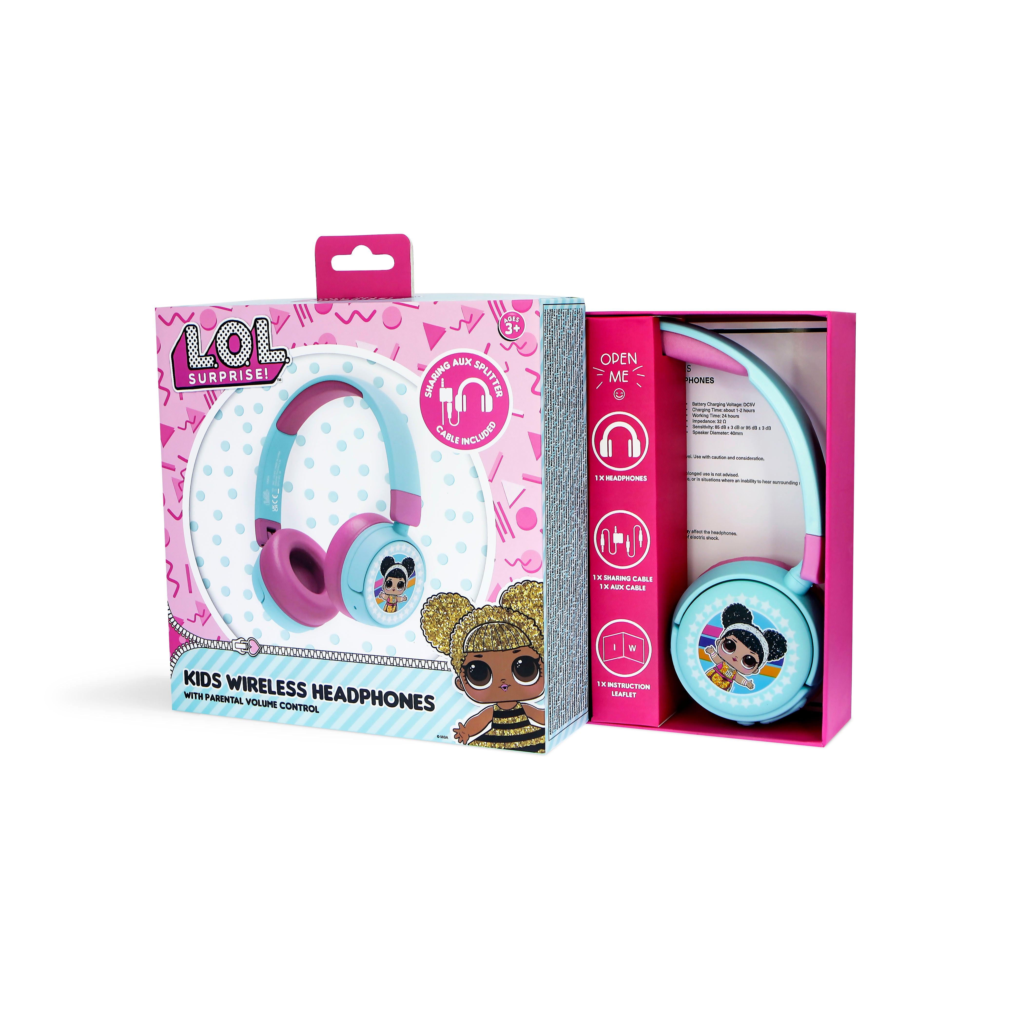 LOL Surprise! Kids Wireless Headphones - childrensheadphones.co.uk