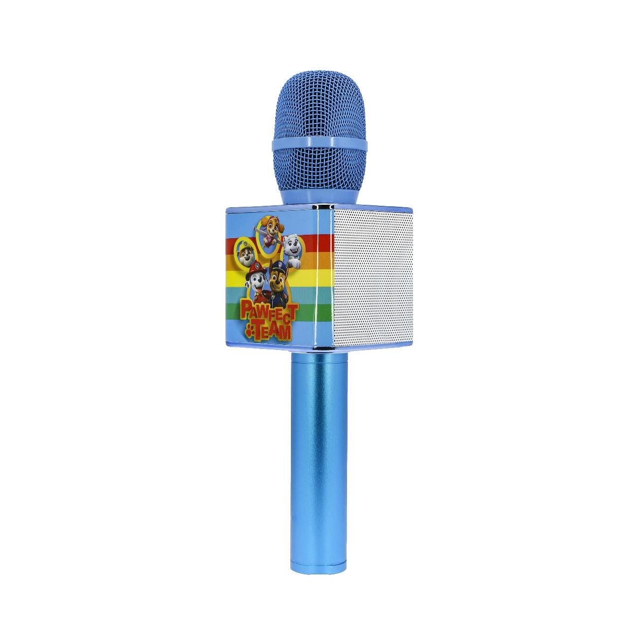 PAW Patrol Wireless Karaoke Microphone Blue - childrensheadphones.co.uk