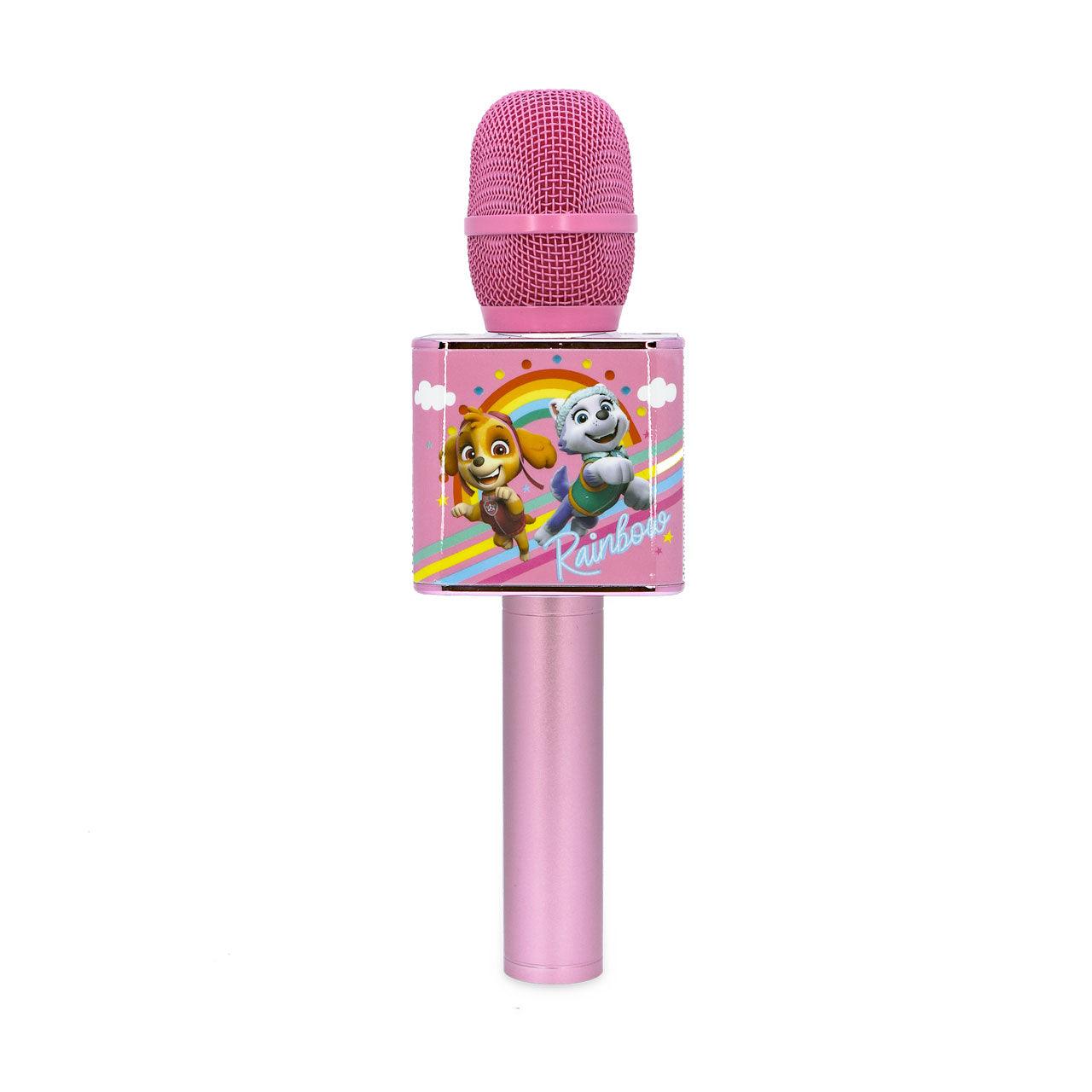 PAW Patrol Wireless Karaoke Microphone Pink - childrensheadphones.co.uk