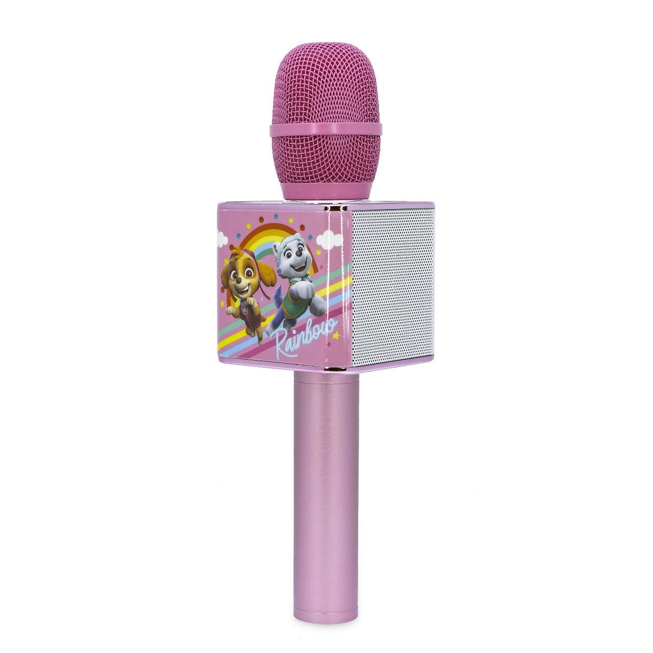 PAW Patrol Wireless Karaoke Microphone Pink - childrensheadphones.co.uk