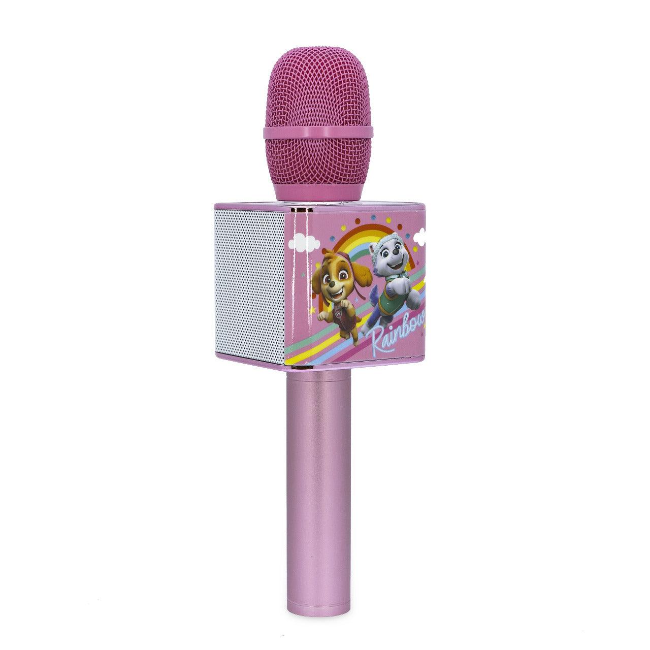 PAW Patrol Wireless Karaoke Microphone Pink - childrensheadphones.co.uk