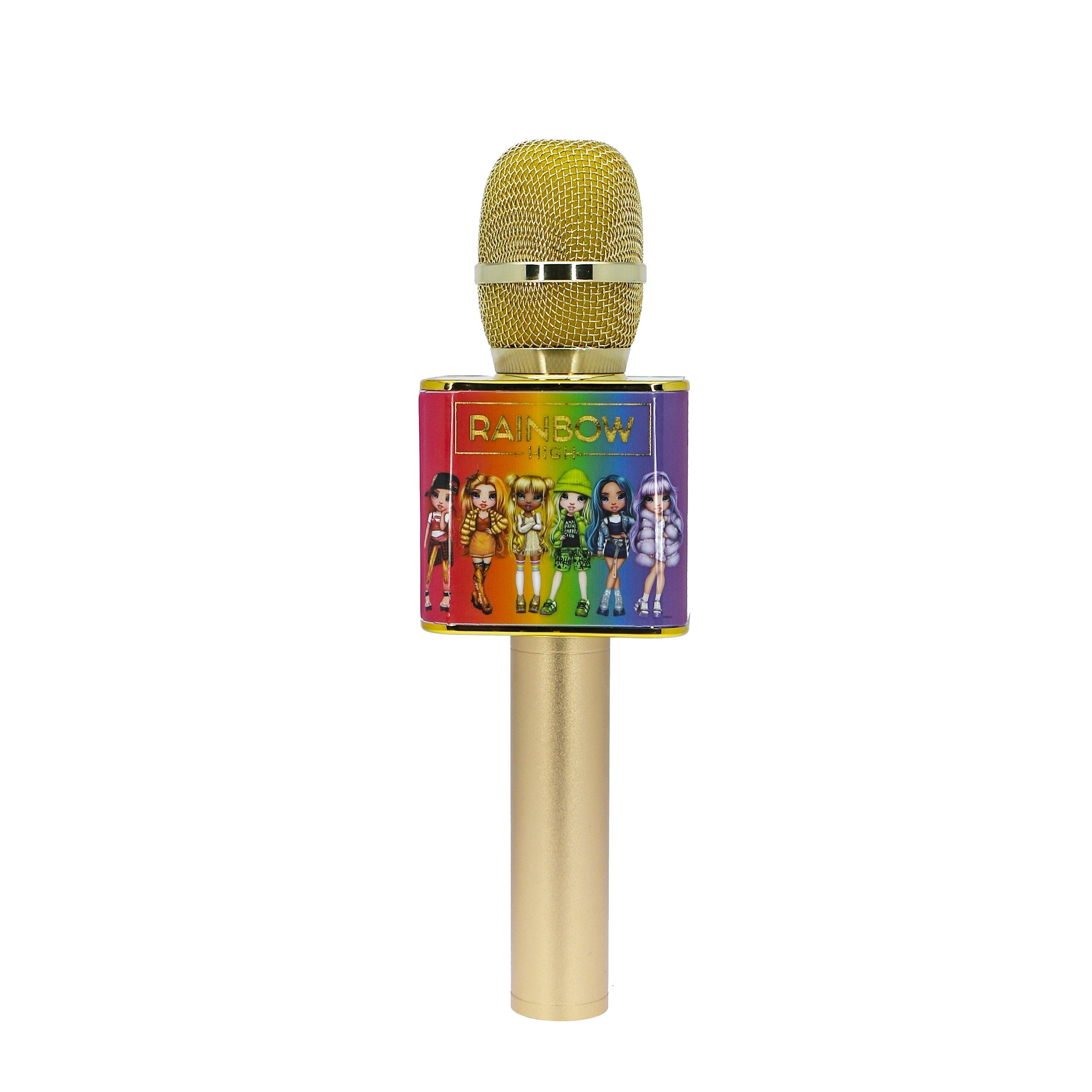 Rainbow High Wireless Karaoke Microphone Gold - childrensheadphones.co.uk