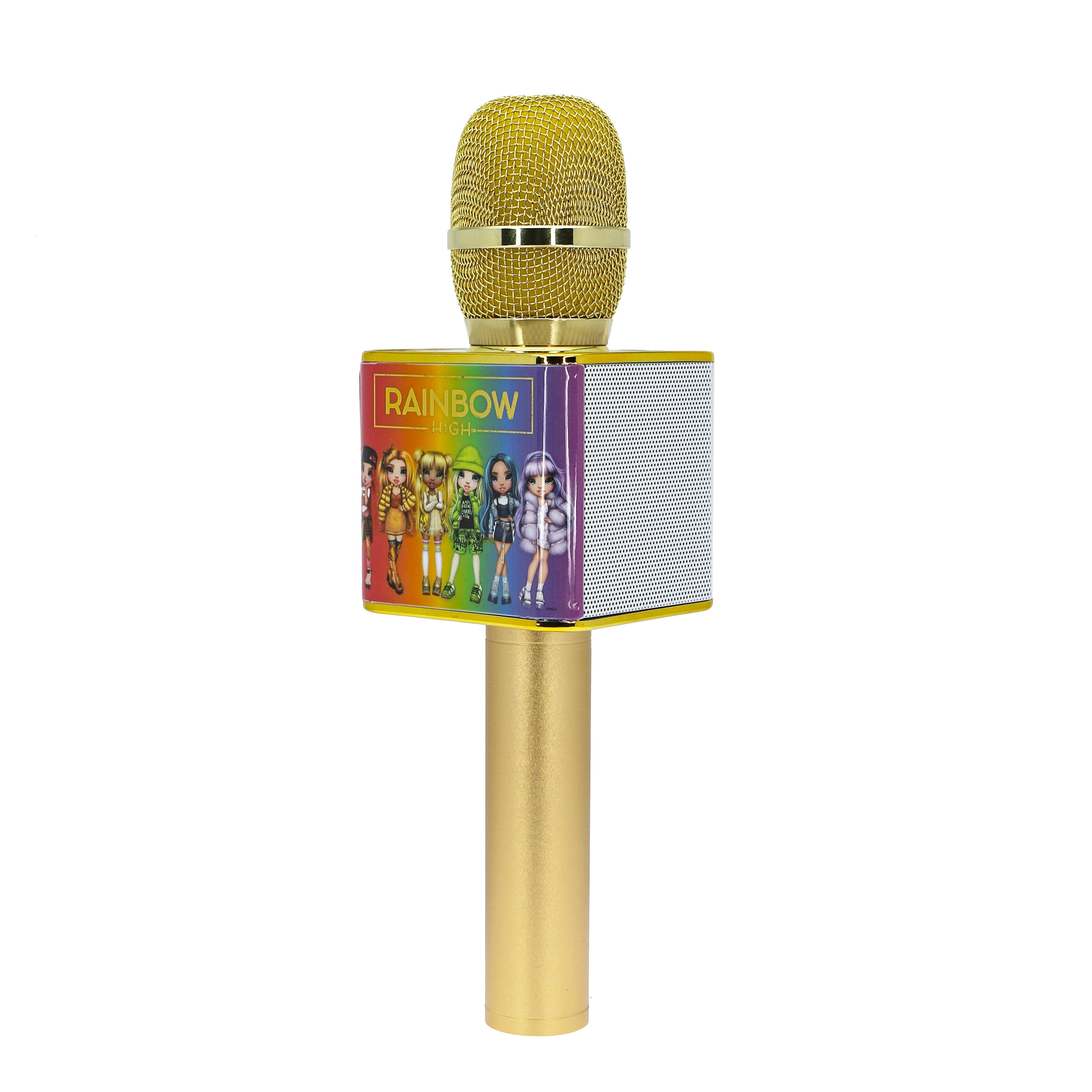 Rainbow High Wireless Karaoke Microphone Gold - childrensheadphones.co.uk