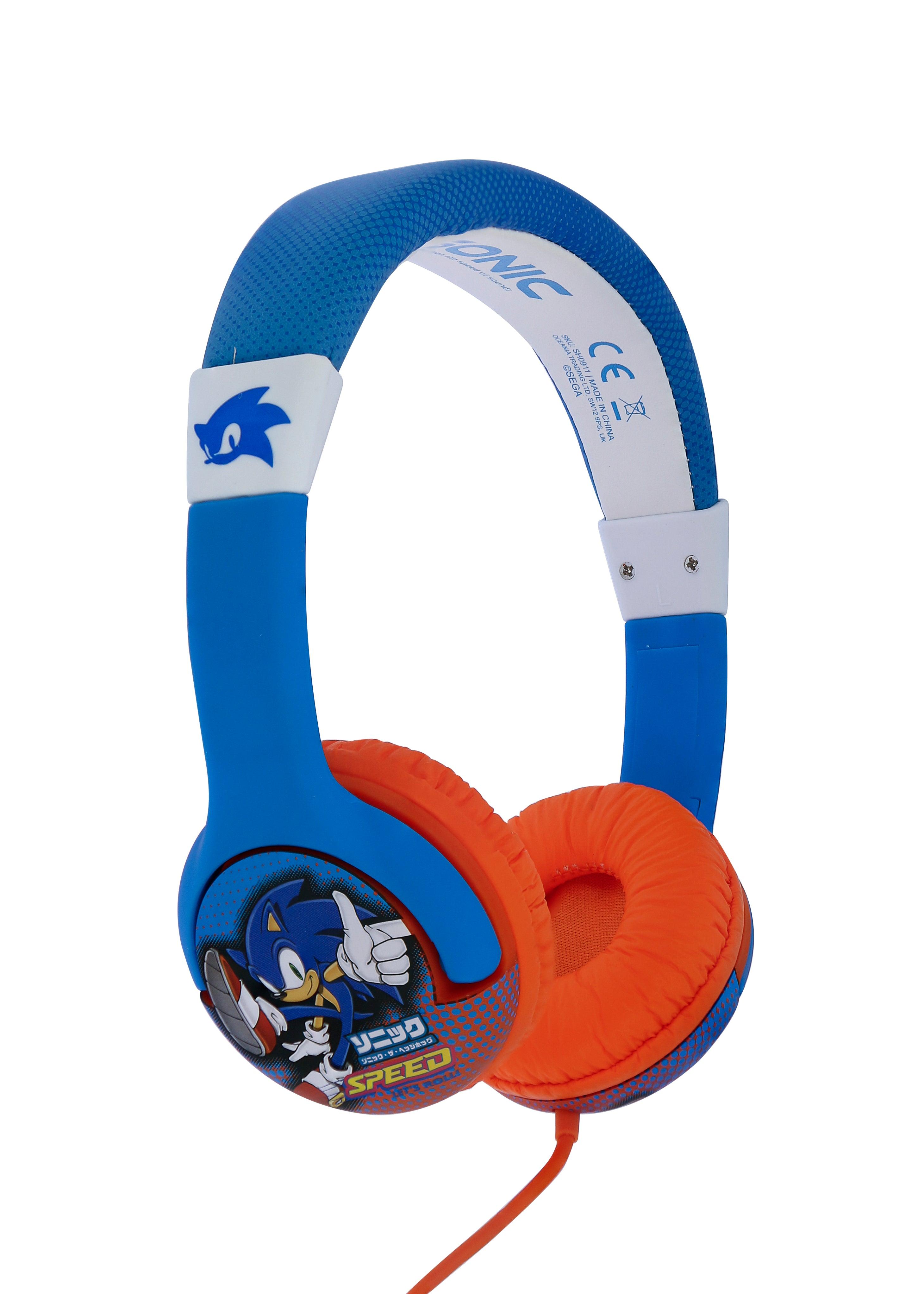 SEGA Sonic The Hedgehog Kids Headphones - childrensheadphones.co.uk
