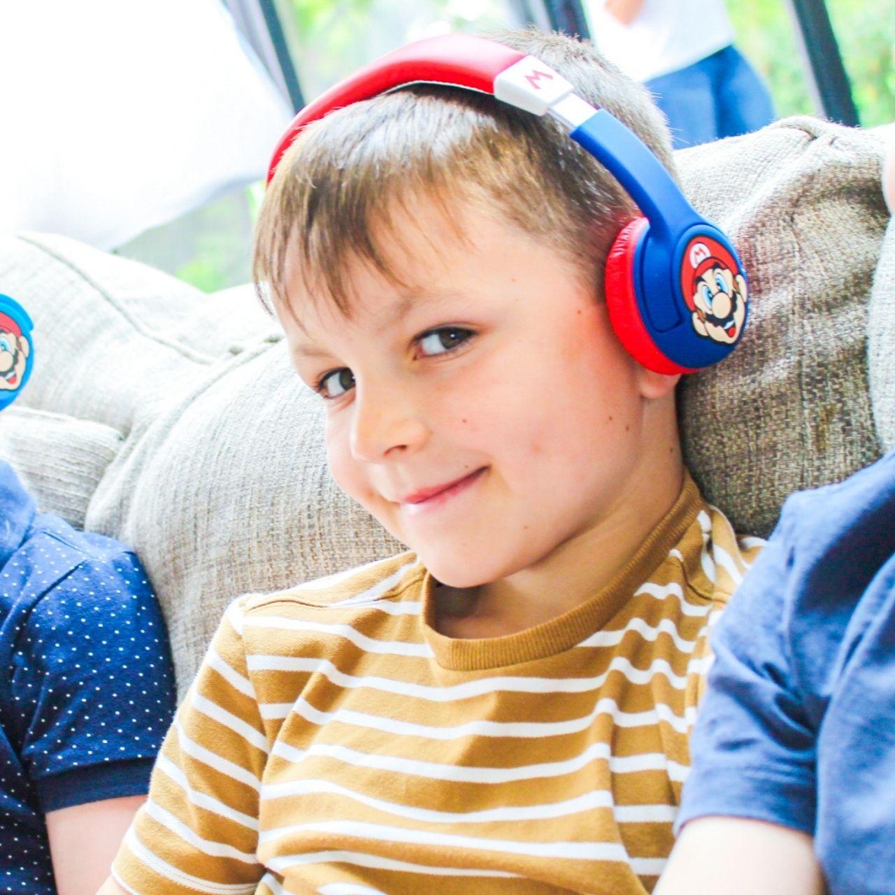 Nintendo Super Mario Kids Headphones - childrensheadphones.co.uk