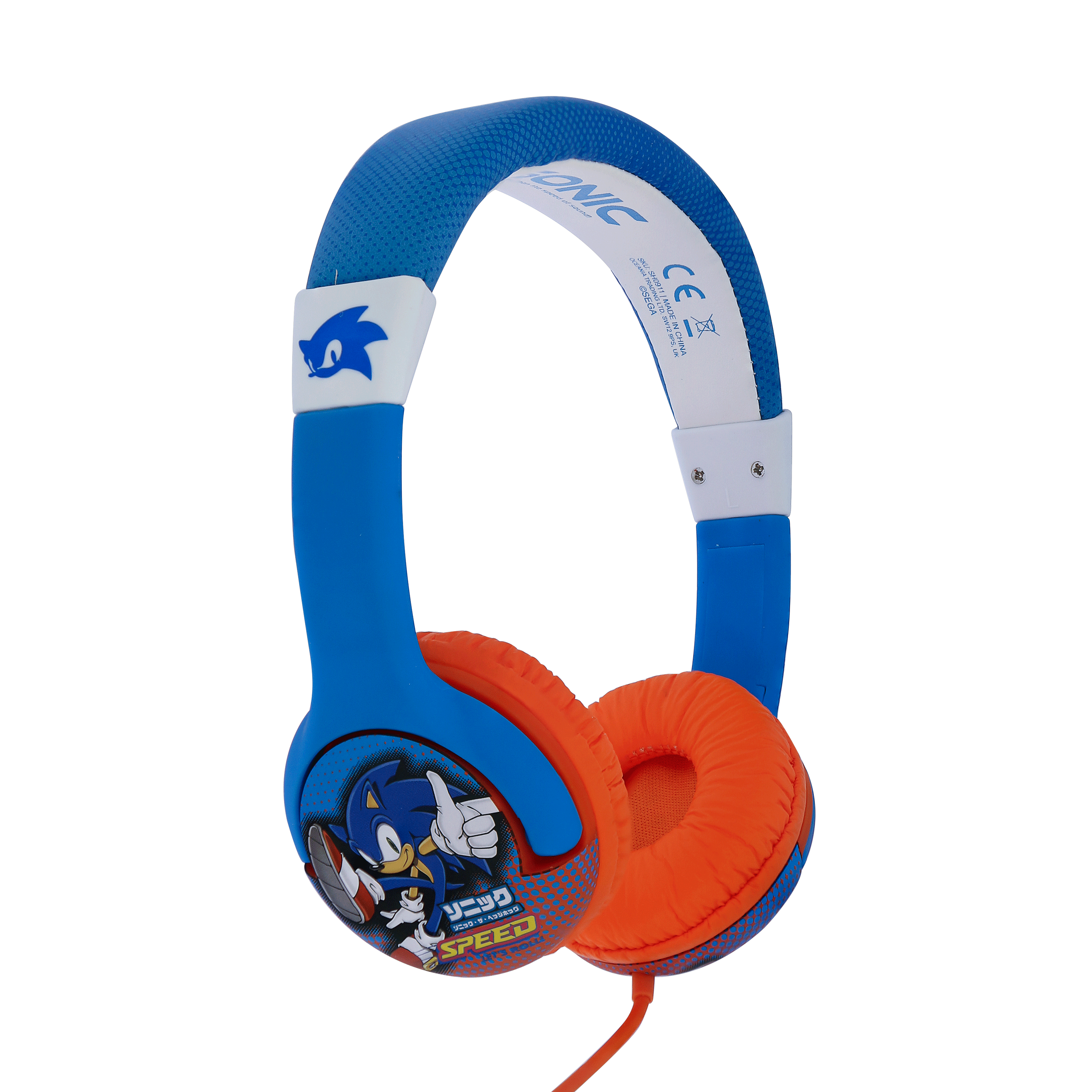 SEGA Sonic The Hedgehog Kids Headphones - childrensheadphones.co.uk